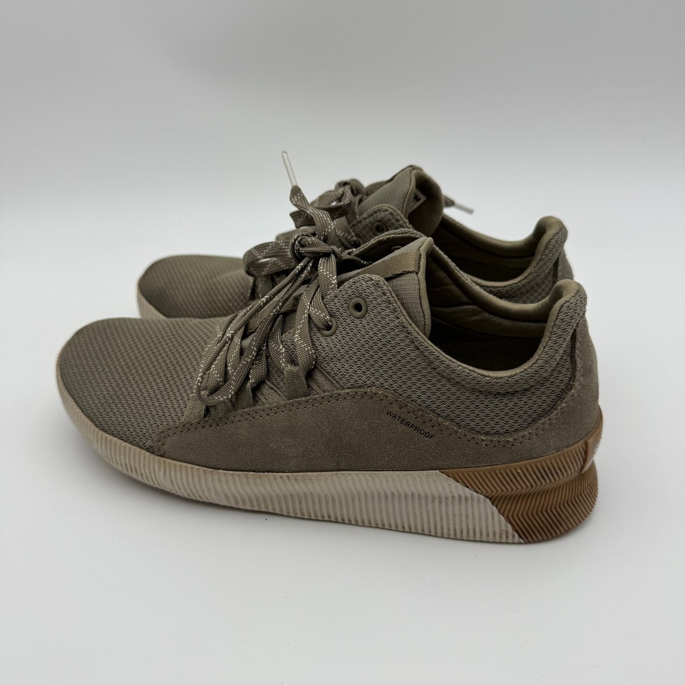 Sorel Out 'N About Plus Lace Sneakers Women 7.5 Waterproof Sage Green NL4090-365 - Picture 6 of 11